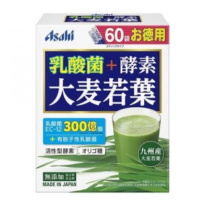 アサヒグループ食品 乳酸菌+酵素 大麦若葉 60袋