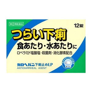 【ゆうパケット配送対象】【第(2)類医薬品】ガロヘパン下痢止めLP 12錠【SM】(ポスト投函 追跡ありメール便)