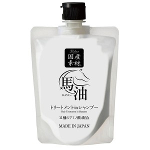 リシャン 馬油トリートメントinシャンプー エレガントフローラルの香り 200ml(馬油プラセンタエキス 頭皮用)