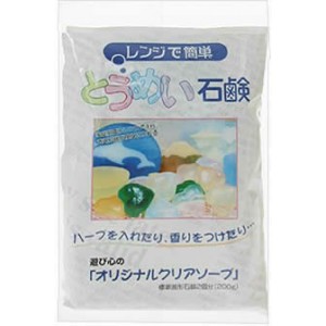 ねば塾 レンジで簡単 とうめい石鹸 200g【税込5500円以上で送料無料！8200円で代引き無料】