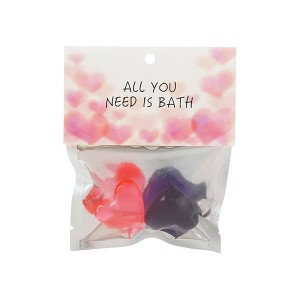 【ゆうパケット配送対象】ALL YOU NEED IS BATH ラベンダー＆シトラス 1袋(ハートの入浴剤 ギフトパック バスエッセンス)(ポスト投函 追跡ありメール便)