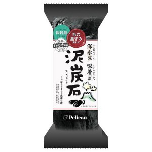 ペリカン石鹸 泥炭石 洗顔せっけん 135g(石鹸 フェイス ひのき精油 保水 吸着 低刺激)