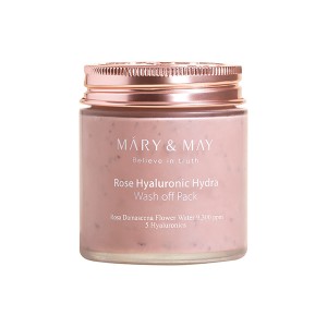 MARY & MAY マリー&メイ ローズヒアルロニックハイドラウォッシュオフパック 125g(顔 フェイスパック 洗い流すタイプ 韓国コスメ)