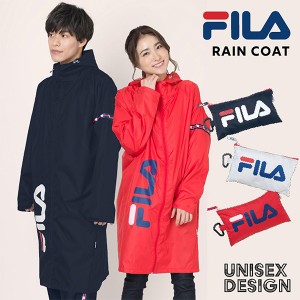 FILA(フィラ) ユニセックス レインコート 合羽 雨具 フード 撥水加工 06003123