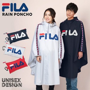 FILA(フィラ) ユニセックス レインポンチョ 合羽 雨具 フード 撥水加工 06003124