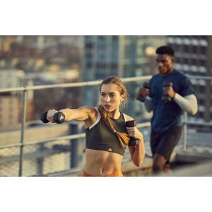 adidas アディダス ユニセックス ダンベル 2kg ペア ボディケア スポーツ 筋トレ ワークアウト トレーニング 転がり防止 ADWT10002