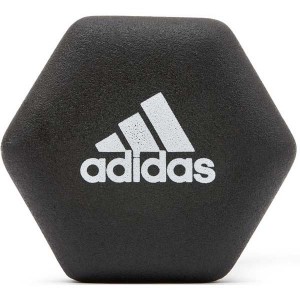 adidas アディダス ユニセックス ダンベル 5kg ペア ボディケア スポーツ 筋トレ ワークアウト トレーニング 転がり防止 ADWT10005