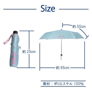 FILA(フィラ) メンズ 杢調柄折傘 ミニ 折りたたみ 55cm 雨具 傘 耐風性 10002810