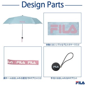 FILA(フィラ) メンズ 杢調柄折傘 ミニ 折りたたみ 55cm 雨具 傘 耐風性 10002810