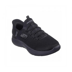 【送料無料】Skechers スケッチャーズ レディース スリップインズ ワーク サミッツ SR - エンスリー ブラック SUMMITS SR-ENSLEE 108144