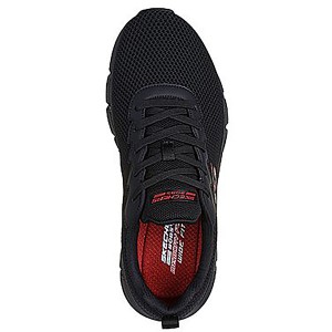 【送料無料】Skechers スケッチャーズ メンズ ワイドサイズ ボブス スポート B フレックス - チル エッジ ブラック BOBS B FLEX-CHILL EDGE 118106W