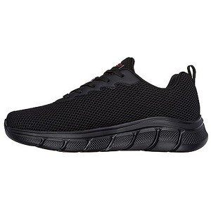 【送料無料】Skechers スケッチャーズ メンズ ワイドサイズ ボブス スポート B フレックス - チル エッジ ブラック BOBS B FLEX-CHILL EDGE 118106W