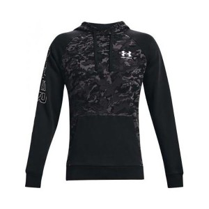 ＊在庫限り＊【送料無料】UNDER ARMOUR アンダーアーマー メンズ パーカー 長袖 ルーズフィット UA FLC CAMO SCRIPT HD 1366308[返品・交換不可]