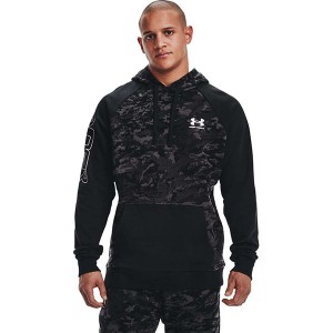 ＊在庫限り＊【送料無料】UNDER ARMOUR アンダーアーマー メンズ パーカー 長袖 ルーズフィット UA FLC CAMO SCRIPT HD 1366308[返品・交換不可]