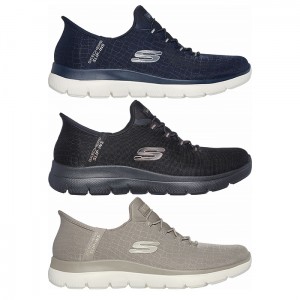 【送料無料】SKECHERS スケッチャーズ レディース スリップインズ 4Eワイド相当 SUMMITS-CLASSY NIGHT サミッツクラッシーナイト カジュアル シューズ スニーカー 洗濯機洗い可能 150128W