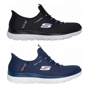 【送料無料】SKECHERS スケッチャーズ レディース スリップインズ 4Eワイド相当 SUMMITS-BEST CHOICE サミッツベストチョイス カジュアル シューズ スニーカー ワイド 通学 150199W