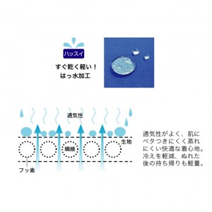 【ゆうパケット配送対象】FOOTMARK(フットマーク) メンズ ロングパンツ インナー付き カラー:ブルー(青) 水着 水泳 プール スイミング ジム 男性 256602(ポスト投函 追跡ありメール便)