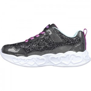 【送料無料】Skechers スケッチャーズ ガールズ スニーカー インフィニット ハート ライツ - フレッシュ ラブ キッズ 女の子 ライト 光る 303752L