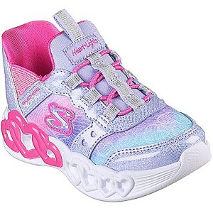 【送料無料】Skechers スケッチャーズ キッズ スリップインズ インフィニット ハート ライツ ラベンダー INFINITE HEART LIGHTS- 303755N