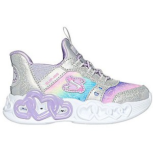 【送料無料】Skechers スケッチャーズ キッズ スリップインズ インフィニット ハート ライツ シルバーINITE HEART LIGHTS- 303755N