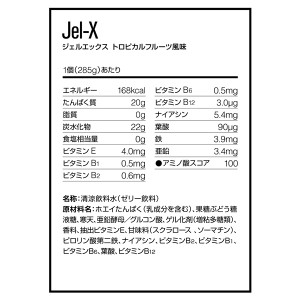 DNS ディーエヌエス ジェルエックス トロピカルフルーツ味 285g x6個 サプリメント 筋トレ 運動 エクササイズ ダイエット GELX285