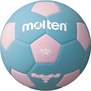 モルテン（Molten） サッカーボール4号球 サッカー2200 軽量4号 ピンク×サックス