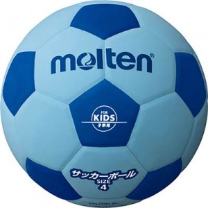 モルテン（Molten） サッカーボール4号球 サッカー2200 軽量4号 ブルー×サックス