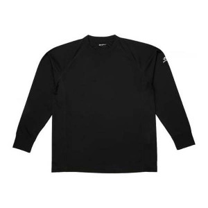 ファイテン PHITEN ユニセックス RAKUシャツSPORTS(SMOOTH DRY) 長袖 ブラック 2XOサイズ Tシャツ 裏メッシュ ラグラン袖 ロングスリーブ JG353008