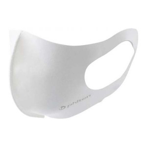 ファイテン PHITEN ユニセックス マスク スーパーライト メタックス ホワイト 薄型 立体構造 接触冷感 耳が痛くなりにくい TI480000
