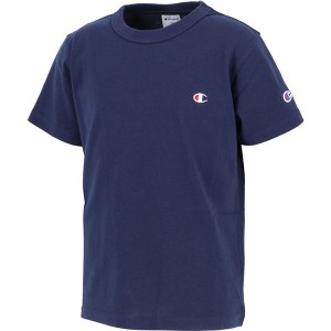 チャンピオン champion 春夏 キッズ 半袖 Tシャツ バインダーネック ワンポイントロゴ コットン100% 綿 CKT301