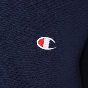 【送料無料】Champion チャンピオン キッズ ジップフーデッド スウェットシャツ パーカー(370)ネイビー 子供 こども トレーナー フーディー トップス 前開き ファスナー CKY102