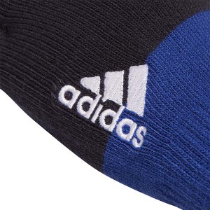 adidas アディダス ユニセックス ベーシック ニットグローブ ブルー 手袋 ニット グローブ 滑り止めつき ツートーンカラー 防寒 SU950