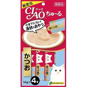 CIAO(チャオ) ちゅ～る かつお味 14g*4本