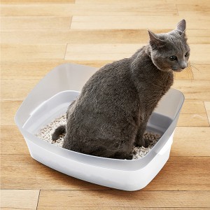 ボンビアルコン しつけるトイレ クリアキャット Sサイズ(猫向け トイレ用品トイレ本体)