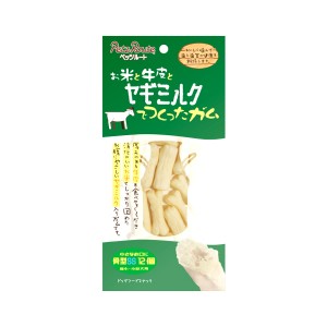 【ペッツルート】お米と牛皮とヤギミルクでつくったガム 骨型 SSサイズ 12個 (犬用おやつ デンタルケア いぬ) (歯みがき対策 オーラルケア) (dog PetzRoute)