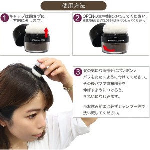 【送料無料】シャンデル 白髪隠し ヘアパウダー ブラック(薄毛 パウダー ヘアファンデーション ボリュームアップ 日本製)